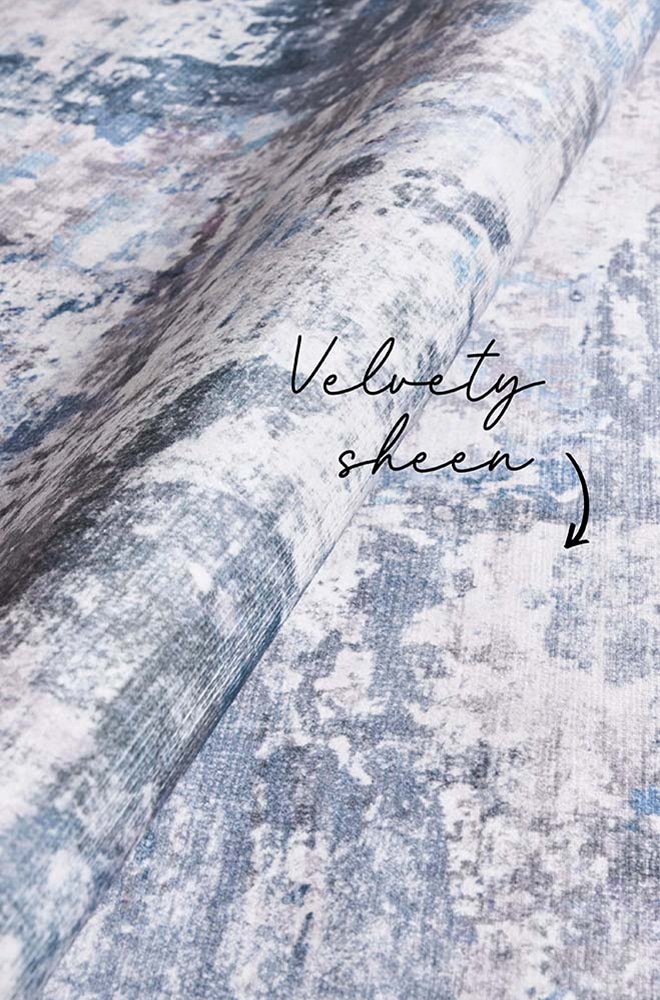 REVIVE CATO BLUE - COLLECTIONS REVIVE - Product Detail - Rectangle Rug - Lifestyle