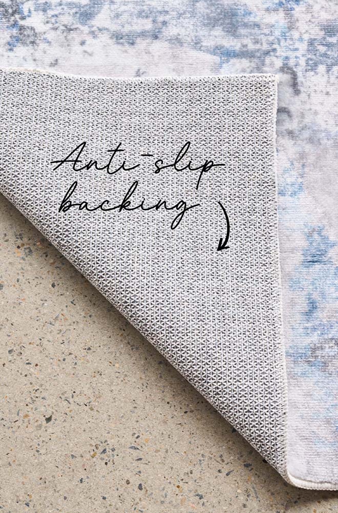 REVIVE CATO BLUE - COLLECTIONS REVIVE - Product Detail - Rectangle Rug - Lifestyle