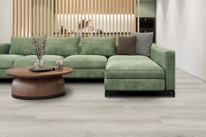 Pilbara XL Coastal Oak Luxury Vinyl Plank (LVP) flooring in a stylish living room